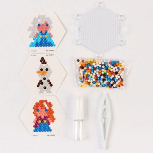 Мозаика 3 в 1 «Холодное сердце», аквамозайка, термомозайка и мозаика из EVA, 4+