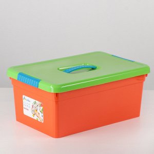 Контейнер для xранения с крышкой FunBox Kid's Box, 10 л, 37,5?25,5?16 см, цвет МИКС