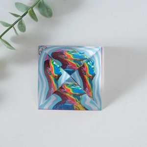 Фигурка стекло пирамида «Я несу свет», 6x6x6 см