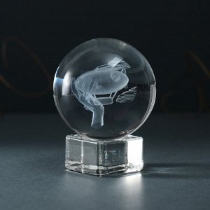 Фигурка стекло шар «Дирижабль», d=6 см