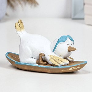 Фигурка полистоун TAKE IT EASY «Пингвин на борде», 14x5.5x7.5 см