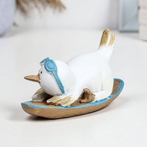 Фигурка полистоун TAKE IT EASY «Пингвин на борде», 14x5.5x7.5 см