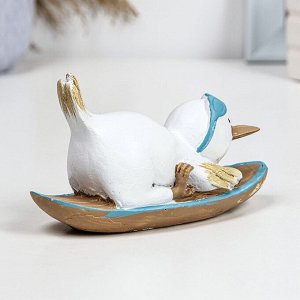 Фигурка полистоун TAKE IT EASY «Пингвин на борде», 14x5.5x7.5 см