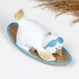 Фигурка полистоун TAKE IT EASY «Пингвин на борде», 14x5.5x7.5 см