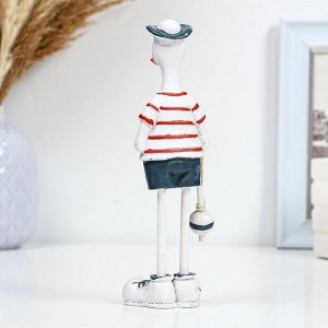 Фигурка полистоун «Гусь морячок», 5.5x10x20 см