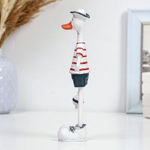 Фигурка полистоун «Гусь морячок», 5.5x10x20 см