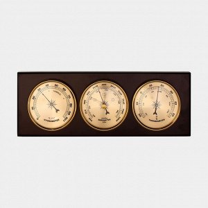 Барометр механический, с метеостанцией, 32x11x3.5 см