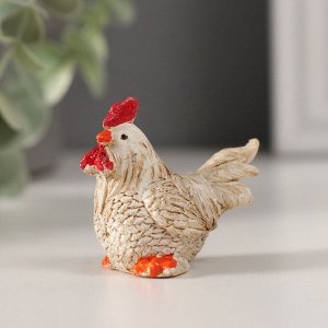 Фигурка полистоун «Белый петушок», 5x3x3.3 см, МИКС