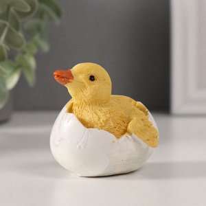 Фигурка полистоун «Жёлтый утёнок в скорлупе», 5x6x7 см, МИКС