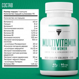Женские витамины Trec Nutrition Multivitamin for women - 90 капсул