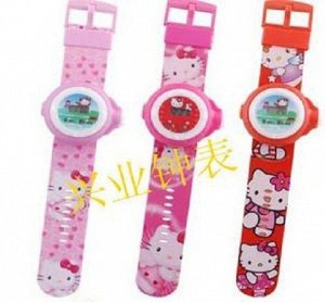 Часы наручные детские Hello Kitty проекционные. Упаковка блистер 903601