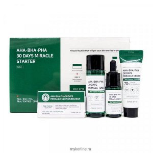 Some By Mi Набор для проблемной кожи с кислотами AHA BHA PHA 30 Days Miracle Starter