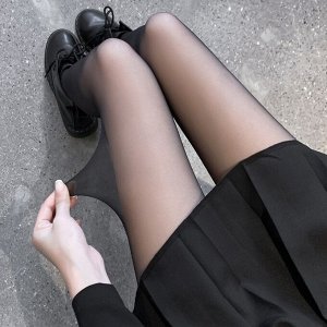 Женские капроновые колготки черные