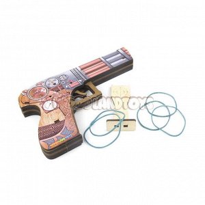 WoodLand Toys Пистолет с резинками, СтимПанк, 125108