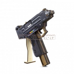 WoodLand Toys Пистолет с резинками, Автомат УЗИ, 125110