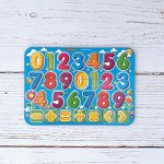 Изучаем цифры с примерами, цвет.,  091203