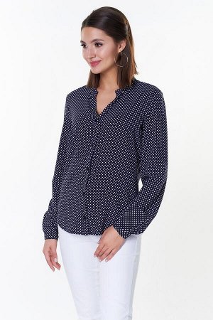 Рубашка №3 Ткань: 95% полиэстер, 5% эластан
Ткань:
                        95% полиэстер, 5% эластан 
т.синий/горох
ОПИСАНИЕ
                                            Стильная рубашка прямого силуэ