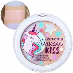 Хайлайтер компактный голографический Unicorn KISS