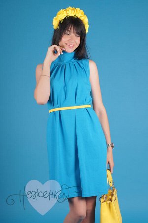 Платье П 407 (голубой)
