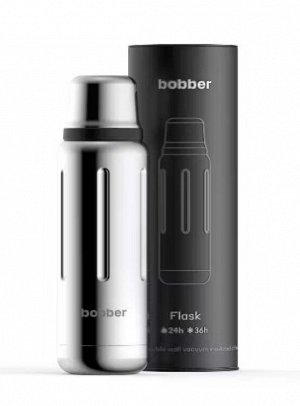 Термос Bobber (Flask-470 Glossy) [24х7.5см, 470мл, нерж. сталь, пластик, силикон, 408г]