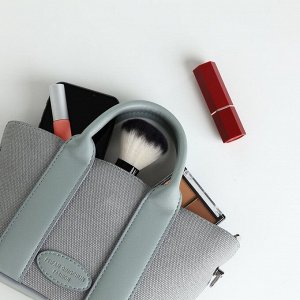 Сумка женская на молнии, цвет голубой