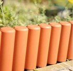 Заборчик для клумбы Palisada 2.7м 10шт. ц. терракотовый