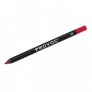 Provoc Гелевый карандаш-подводка для губ водостойкий / Semi Permanent Gel Eye Liner Filler №24 Heat of the Momen, красный