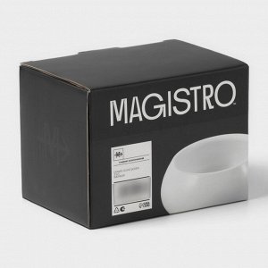 Соусники Magistro OliveQueen, 110 мл, 9x4 см, набор 3 шт., фарфор, белые