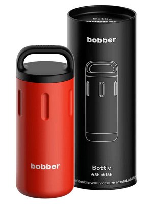 Термокружка Bobber (Bottle-590 Cayenne Red) [21.9х8.5см, 590мл, нерж. сталь, пластик, силикон, 399г]
