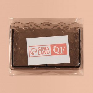 Органайзер для хранения косметики «Волны», 2 секции, 16x6.5x10.3 см, чёрный, полупрозрачный