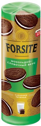 Печенье «Forsite» сэндвич с шоколадно-сливочным вкусом 208гр