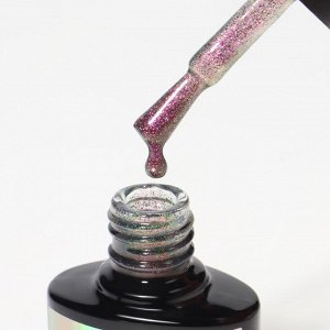 Гель лак для ногтей «Chameleon», кошачий глаз, 3-х фазный, 8мл, LED/UV, цвет зелёный/розовый (03)