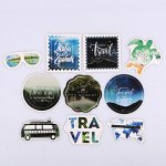 Наклейки на чемодан Travel, 8 - 8 см
