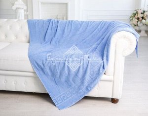 Простыня махровая, г/к, 150х200, арт. ВТ 150-200, 380 гр/м2, цвет: 502-ярко-голубой,