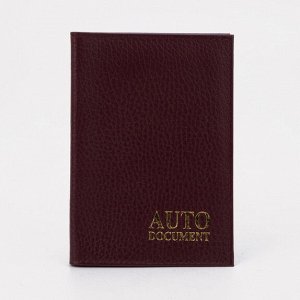 Обложка для автодокументов 5069282 бордовая 01610