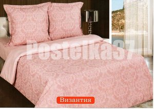 Простыня из поплина "Византия" розовый 2-спальное (двуспальное)