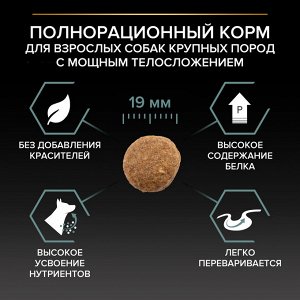 Сухой корм PRO PLAN® SENSITIVE DIGESTION для взрослых собак крупных пород с мощным телосложением с чувствительным пищеварением, с высоким содержанием ягненка, 14 кг
