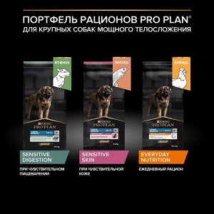 Сухой корм PRO PLAN® SENSITIVE DIGESTION для взрослых собак крупных пород с мощным телосложением с чувствительным пищеварением, с высоким содержанием ягненка, 14 кг