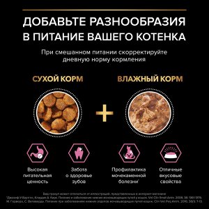 Сухой корм PRO PLAN® DELICATE DIGESTION для котят с чувствительным пищеварением, с высоким содержанием индейки, 200 г
