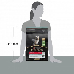 Сухой корм PRO PLAN® SENSITIVE DIGESTION для щенков средних пород с чувствительным пищеварением, с высоким содержанием ягненка, 3 кг