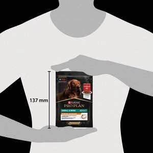Влажный корм PRO PLAN® для взрослых собак мелких и карликовых пород, с говядиной в соусе, 85 г