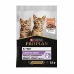 Влажный корм PRO PLAN® HEALTHY START® для котят, беременных и кормящих кошек, кусочки с лососем в соусе, 85 г