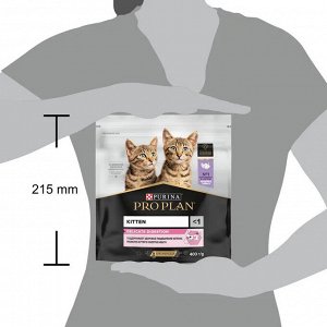 Сухой корм PRO PLAN® DELICATE DIGESTION  для котят с чувствительным пищеварением, с высоким содержанием индейки, 400 г