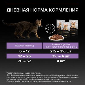 Влажный корм PRO PLAN® HEALTHY START для котят, с говядиной в соусе, с индейкой в соусе и с курицей в желе 85 г х 10 шт.