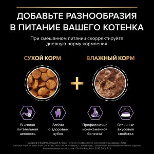 Влажный корм PRO PLAN® HEALTHY START для котят, с говядиной в соусе, 85 г