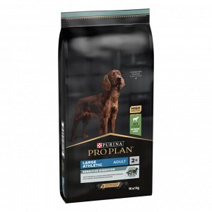 Сухой корм PRO PLAN® SENSITIVE DIGESTION для взрослых собак крупных пород с атлетическим телосложением с чувствительным пищеварением, с высоким содержанием ягненка, 14 кг