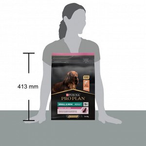 Сухой корм PRO PLAN® SENSITIVE SKIN для взрослых собак мелких и карликовых пород с чувствительной кожей, с высоким содержанием лосося, 3 кг