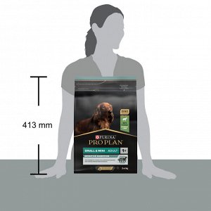 Сухой корм PRO PLAN® SENSITIVE DIGESTION для взрослых собак мелких и карликовых пород с чувствительным пищеварением, с высоким содержанием ягненка, 3 кг