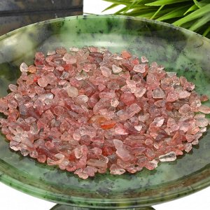 Клубничный кварц фракция 5-10мм, упаковка 100г