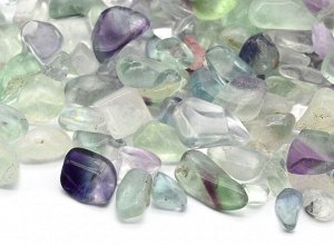 Флюорит галтовка фракция 3-10мм, упаковка 100г